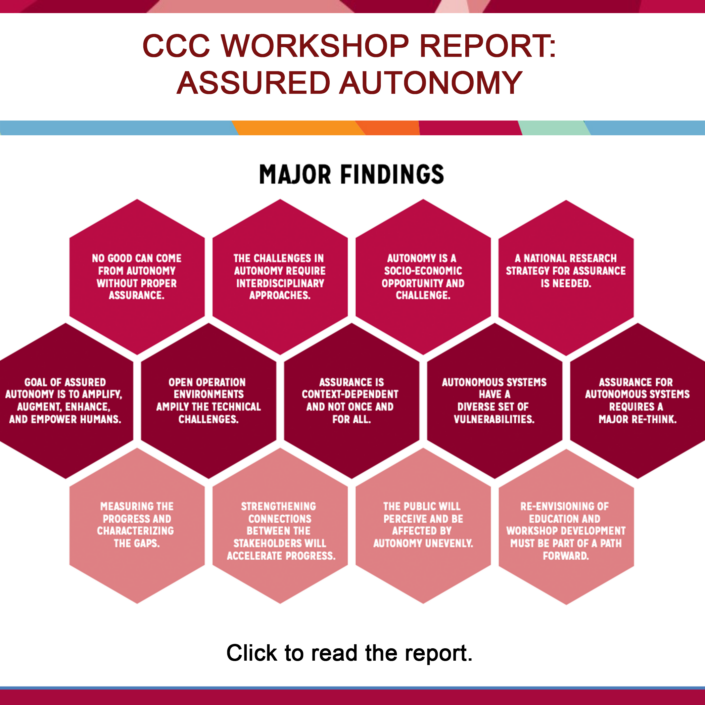 CCC Workshop Report: Assured Autonomy