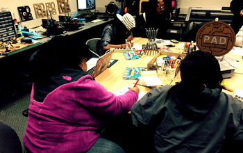 Students at UMBC PAD Lab