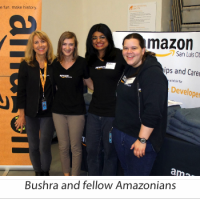 Bushra with Amazon Colleagues