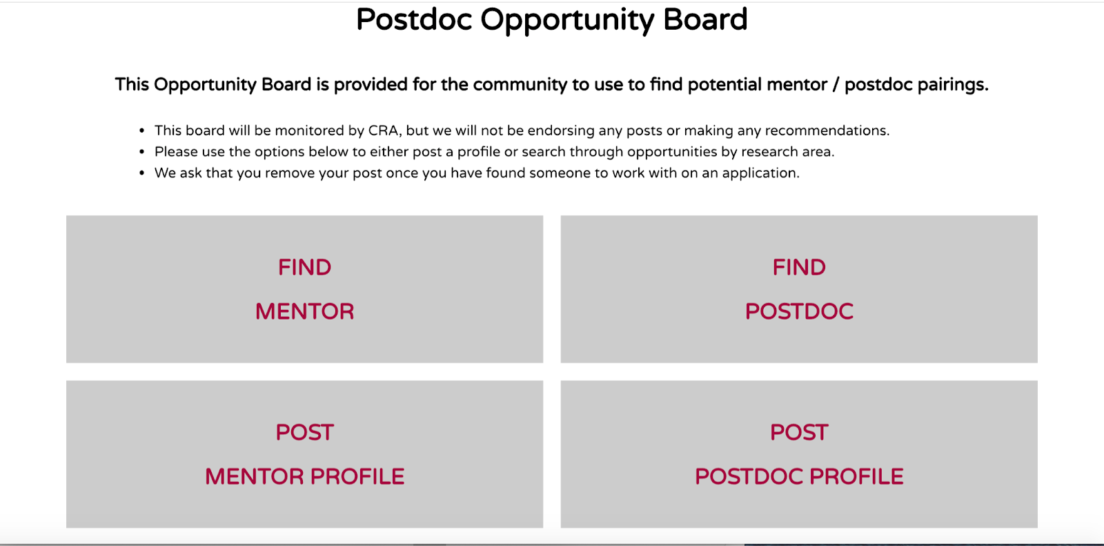 Opportunity Board